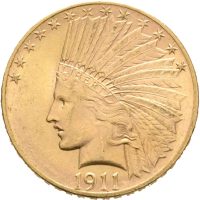 1911 USA 10 dollar Indian Head, 0/01