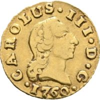 1760 Spania 1/2 escudo Carl III, Madrid, 1