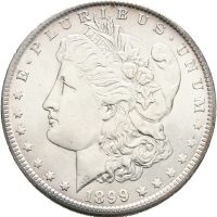 1899 O USA dollar, flott stempelglans, 0/01