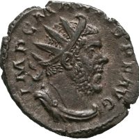 269 e. Kr. Æ antoninian Marius, 3,53 g, Treveri, 1+/01