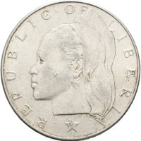 1962 Liberia dollar, 1+