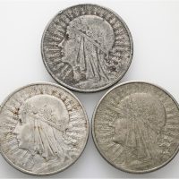 1932 Polen 10 zlotych Polonia, lot 3 stk., VK