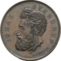 1880 Johan Sverdrup, 34 mm, bronse, 01