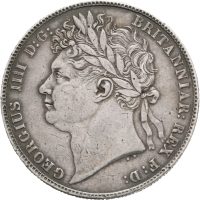 1823 England 1/2 crown George IV, 1/1+