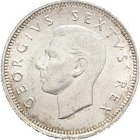 1951 Sør-Afrika shilling George VI, 0/01