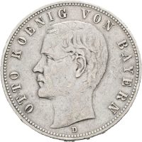 1900 D Bayern 5 mark Otto, 1/1+