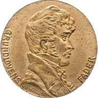 1914 17. mai Chr. M. Falsen, forgylt bronse, 01