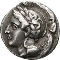 440-400 f. Kr. Lucania, Velia AR nomos, 7,59 g, 1+