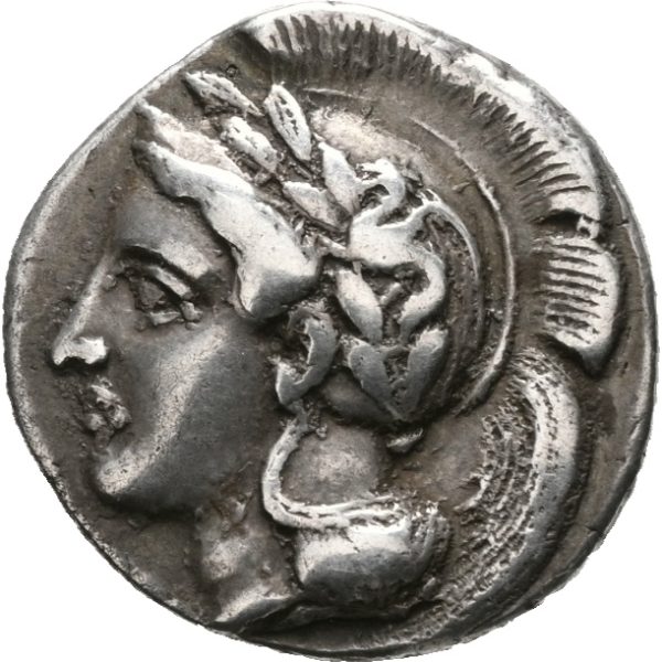 440-400 f. Kr. Lucania, Velia AR nomos, 7,59 g, 1+