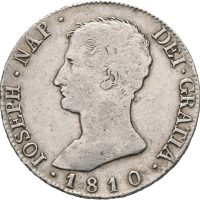 1810 AI Spania 20 reales Joseph Napoleon, Madrid, 1/1+