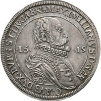 1615 Det tysk-romerske riket 1 reichstaler Erkchertug Maximilian, 28,63 g, Hall, 1+/01