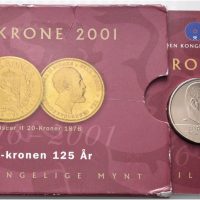 2001 20 kroner m/stjerne, defekt pappomslag, BU
