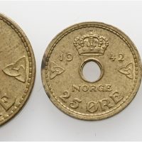 1942 Londonsett, ujevn toning, 0/01