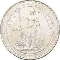 1908 England trade dollar, Bombay, 01
