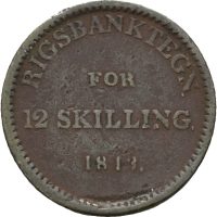 1813 12 skilling Frederik VI, 1/1-