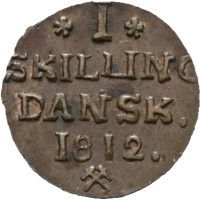 1812 1 skilling Frederik VI, 01