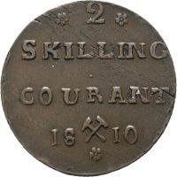 1810 2 skilling Frederik VI, 1+/01
