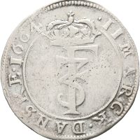 1664 2 mark Frederik III, 1