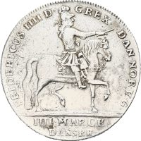 1723 4 mark Frederik IV, renset, 1+