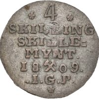1809 4 skilling Frederik VI, 1/1+