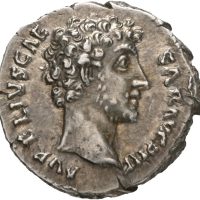 AR denarius Marcus Aurelius Caesar (139-161 e. Kr.), 3,24 g, Roma, 01