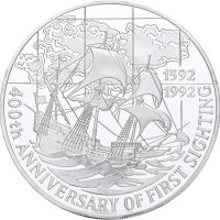 1992 Falkland Islands 25 pounds Elizabeth II, 155,58 .999 sølv, opplag 3000 stk., proof