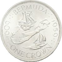 1959 Bermuda crown Elizabeth II, 28,28 g .925 sølv, 0