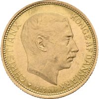 1913 Danmark 20 kroner Christian X, 0/01