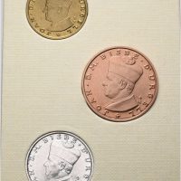 1995 Andorra 1, 5, 10 diner, Episcopal Co-Prince, bronse, kobber, sølv, 0