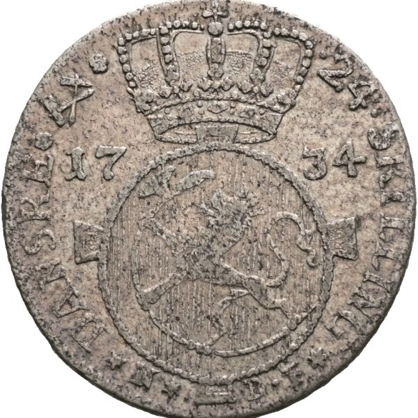1734 24 skilling Christian VI, 1+