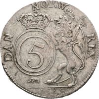 1684 1 mark Christian V, 1+