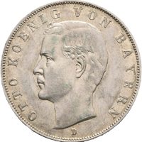 1912 D Bayern 3 mark Otto, 1+/01