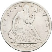 1853 USA 1/2 dollar Seated Liberty, 1/1-