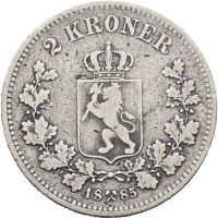 1885 2 kroner Oscar II, 1