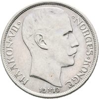 1910 1 krone Haakon VII, 1/1+