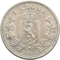 1893 1 krone Oscar II, 01