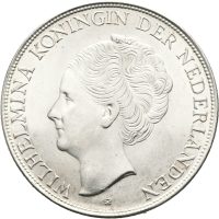 1944 Curacao 2 1/2 gulden Wilhelmina I, 0/01