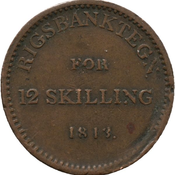 1813 12 skilling Frederik VI, 1/1+