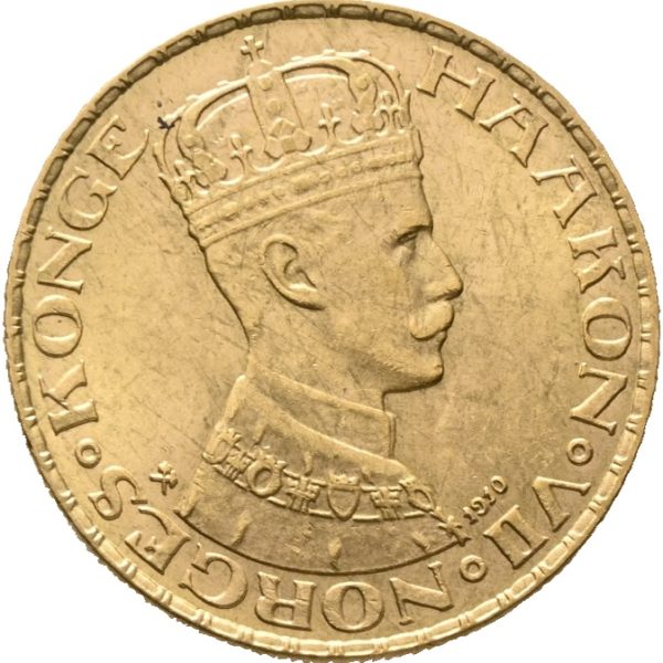 1910 20 kroner Haakon VII, 01