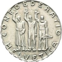 1941 B Sveits 5 franc 650th anniversary, 1+