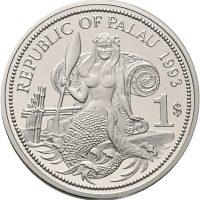 1993 Palau 1 dollars, proof