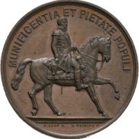 1875 Avdukningen av Carl Johan monumentet, Weigand, 30 mm, bronse, 0
