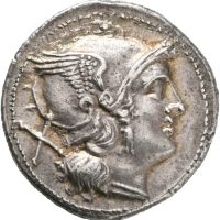 214-213 f. Kr. AR denarius anonym, 4,35 g, 01