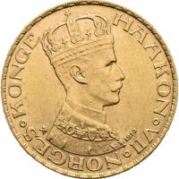 1910 20 kroner Haakon VII, 1+/01