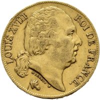 1817 Frankrike 20 francs, 1+