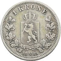 1888 1 krone Oscar II, 1