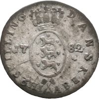 1782 2 skilling Christian VII, Bauert, 1