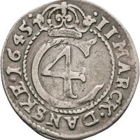 1645 2 mark Christian IV, 1+
