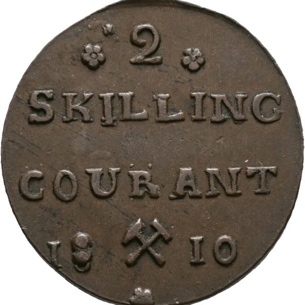 1810 2 skilling Frederik VI, spes. 8-tall, 0