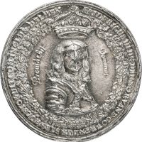 1648 Frederik III Hyllingen i Norge, avstøpning (bl. sølv og tinn), 62 mm, 1+
